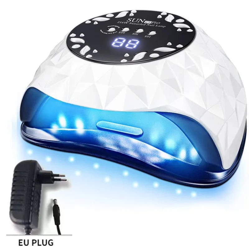 Beauty 380W LED UV Lamp Intelligence Dryer for Nails Gel Polish Drying Lamp with 4 Timer Setting Sensor Professional Nail Light