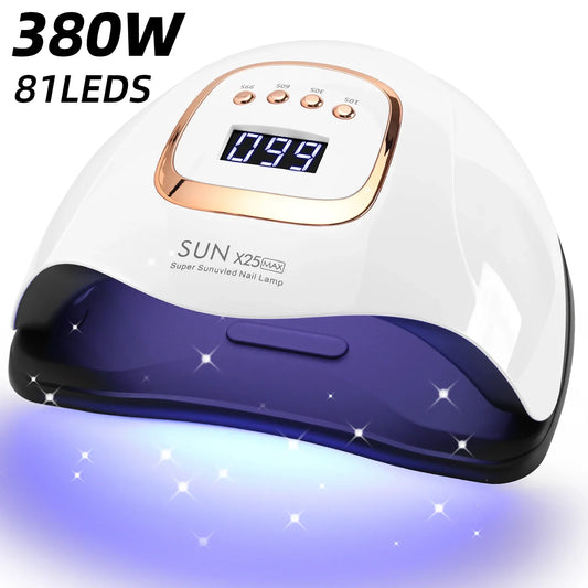 Beauty 380W LED UV Lamp Intelligence Dryer for Nails Gel Polish Drying Lamp with 4 Timer Setting Sensor Professional Nail Light