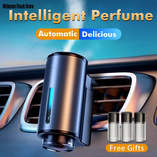 Smart Car Air Aromatherapy Diffuser Fragrance Car Air Fresheners With Three Adjustable Humidifier Essential Oil Diffuser